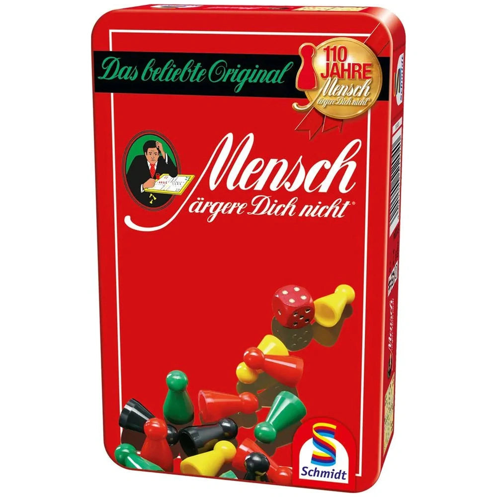 Schmidt Spiele's Don't Bother Me card game box features a glossy red design with colorful graphics and German text.