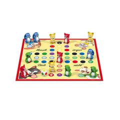 Schmidt Spiele's Don't Bother Me Kids board game features a colorful grid board with cartoonish animal game pieces.
