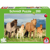 SCHMIDT SPIELE - Familie der Pferde 200 Teile Puzzle - Puzzles