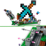 LEGO 21244 Minecraft The Sword Outpost Building Toy with Creeper, Soldier, Pig and Skeleton Figures, Gift for Boys and Girls Aged 8 Plus Years Old