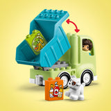 LEGO 10987 DUPLO Town Recycling Truck Bin Lorry Toy, Learning and Colour Sorting Toys for 2+ Year old Toddlers and Kids, Develop Fine Motor Skills Set