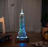Ravensburger empire state building3d jigsaw puzzle for adults and kids age 10 years up - night edition with led lighting - 216 pieces