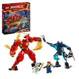 LEGO NINJAGO Kai’s Elemental Fire Mech, Action Figure Building Set from Dragons Rising, Ninja Toy for 7 Plus Year Old Boys & Girls with Kai and Zane Character Minifigures, Birthday Gift Idea 71808