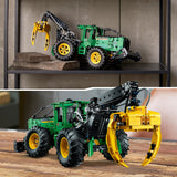 LEGO 42157 Technic John Deere 948L-II Skidder Set, Construction Vehicle Toy with Pneumatic Functions and 4 Wheel Drive, Model Building Kit for Engineering Enthusiasts