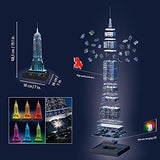 Ravensburger empire state building3d jigsaw puzzle for adults and kids age 10 years up - night edition with led lighting - 216 pieces