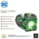 The Noble Collection DC Green Lantern Light-Up Ring - Adjustable Light-Up Power Ring - Officially Licensed Film Set Movie Props Gifts Jewellery