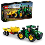LEGO 42136 Technic John Deere 9620R 4WD Tractor Toy with Trailer, Farm Toys for Kids 8 Plus Years Old, Collectible Model Building Set