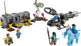 LEGO 75573 Avatar Floating Mountains: Site 26 & RDA Samson Buildable Helicopter Toy for Kids with Direhorse Animal Figure and 5 Minifigures, Gift Idea