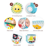 Yookidoo - Lights 'N' Music Baby Book - Baby Activity Toy - Age: +0M - +12M