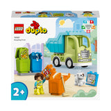 LEGO 10987 DUPLO Town Recycling Truck Bin Lorry Toy, Learning and Colour Sorting Toys for 2+ Year old Toddlers and Kids, Develop Fine Motor Skills Set