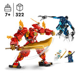 LEGO NINJAGO Kai’s Elemental Fire Mech, Action Figure Building Set from Dragons Rising, Ninja Toy for 7 Plus Year Old Boys & Girls with Kai and Zane Character Minifigures, Birthday Gift Idea 71808