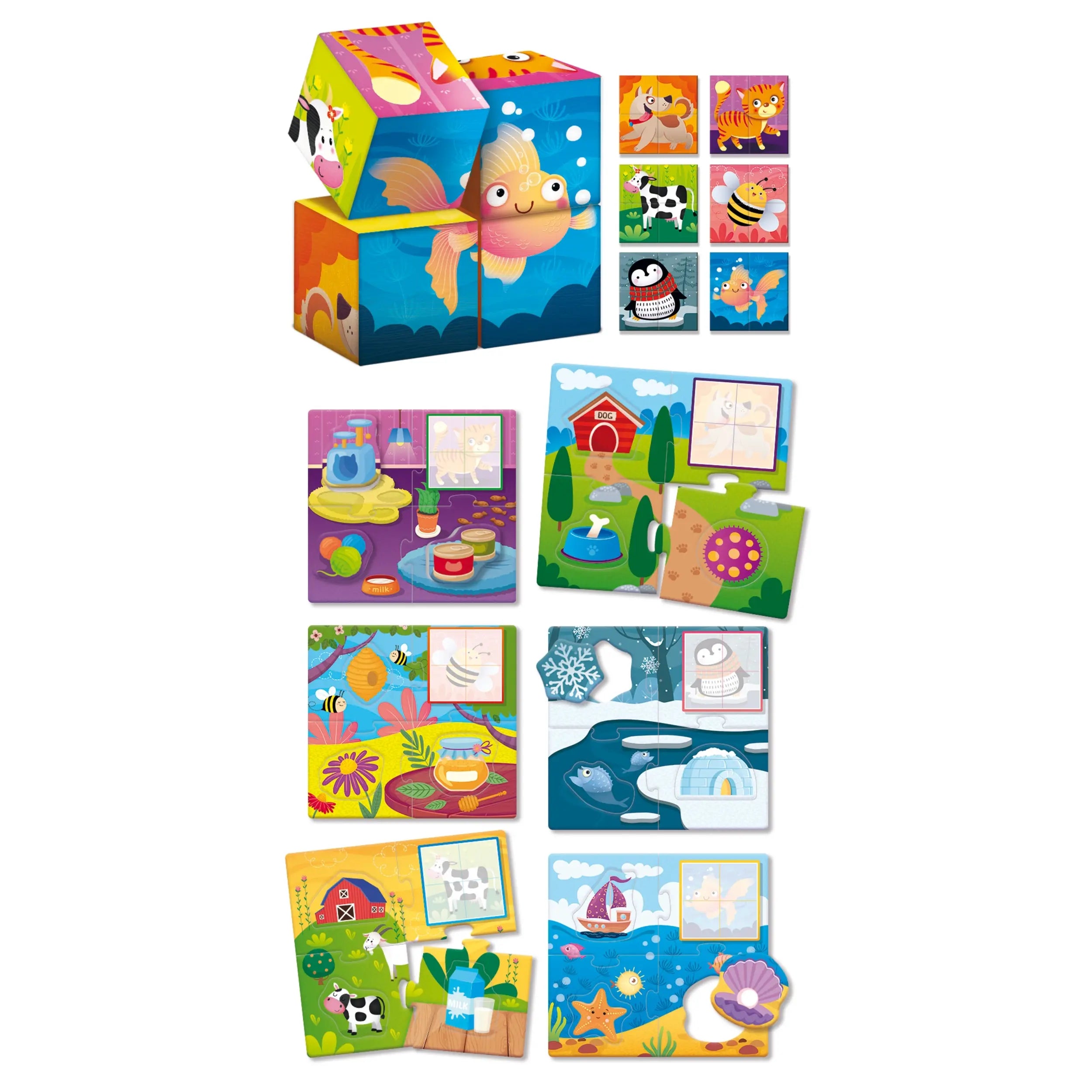Lisciani - Montessori Baby Cubes and Logic LSC96879 - International
