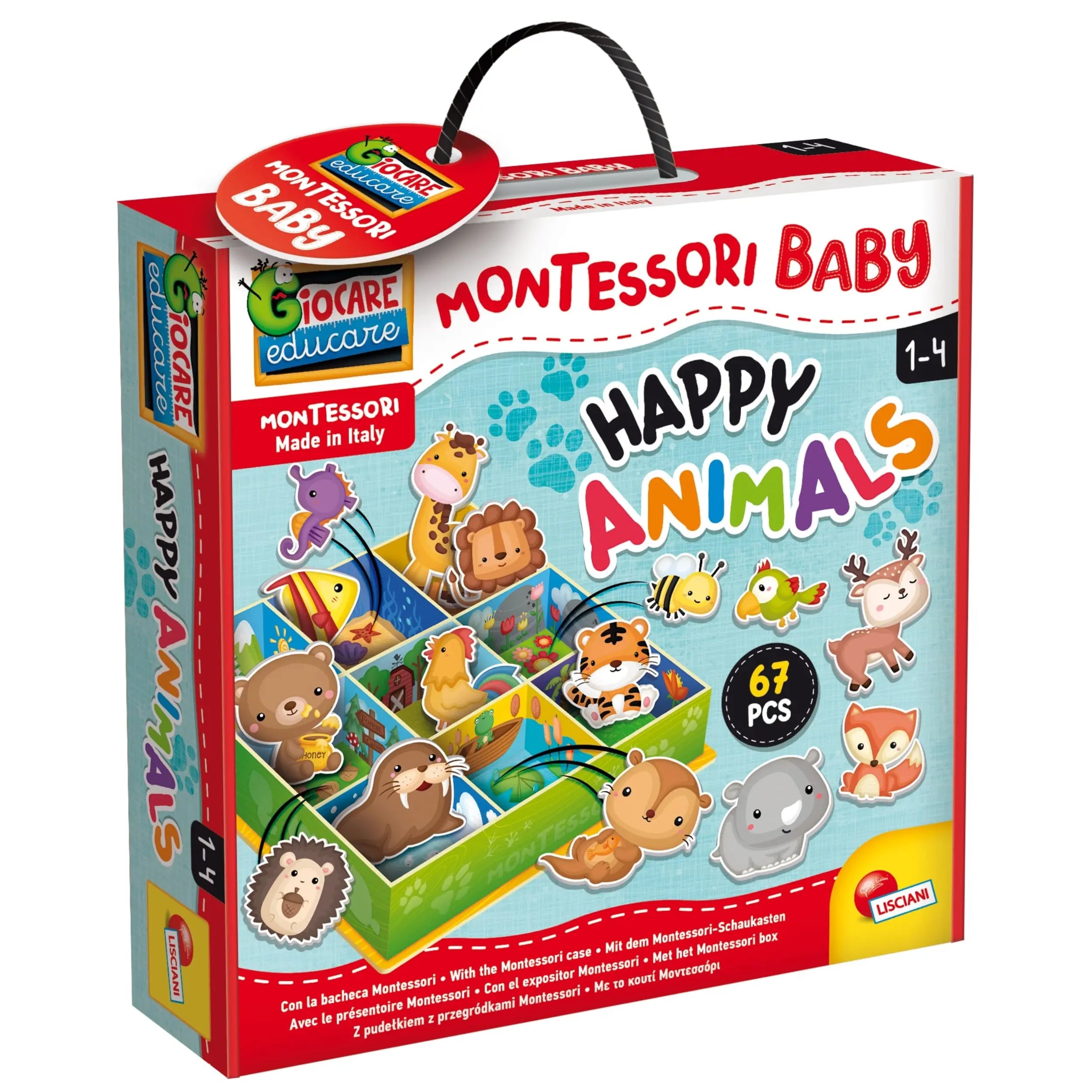 Lisciani - Montessori Baby Happy Animals LSC92772 - International