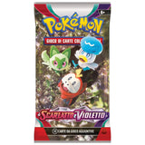 Game Vision - Pokemon Trading Cards 10 cards Blister Pokemon Scarlatto e Violetto