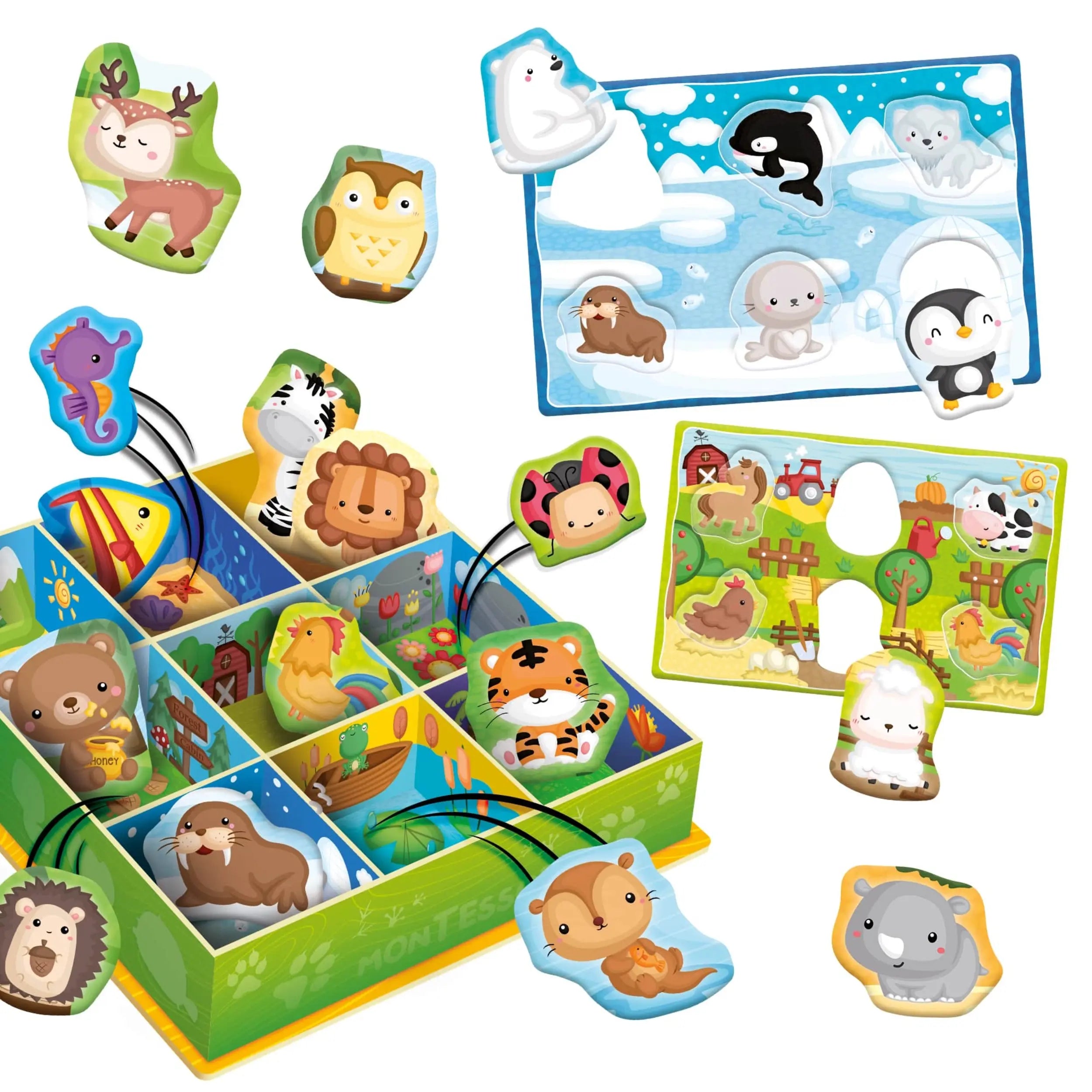 Lisciani - Montessori Baby Happy Animals LSC92772 - International