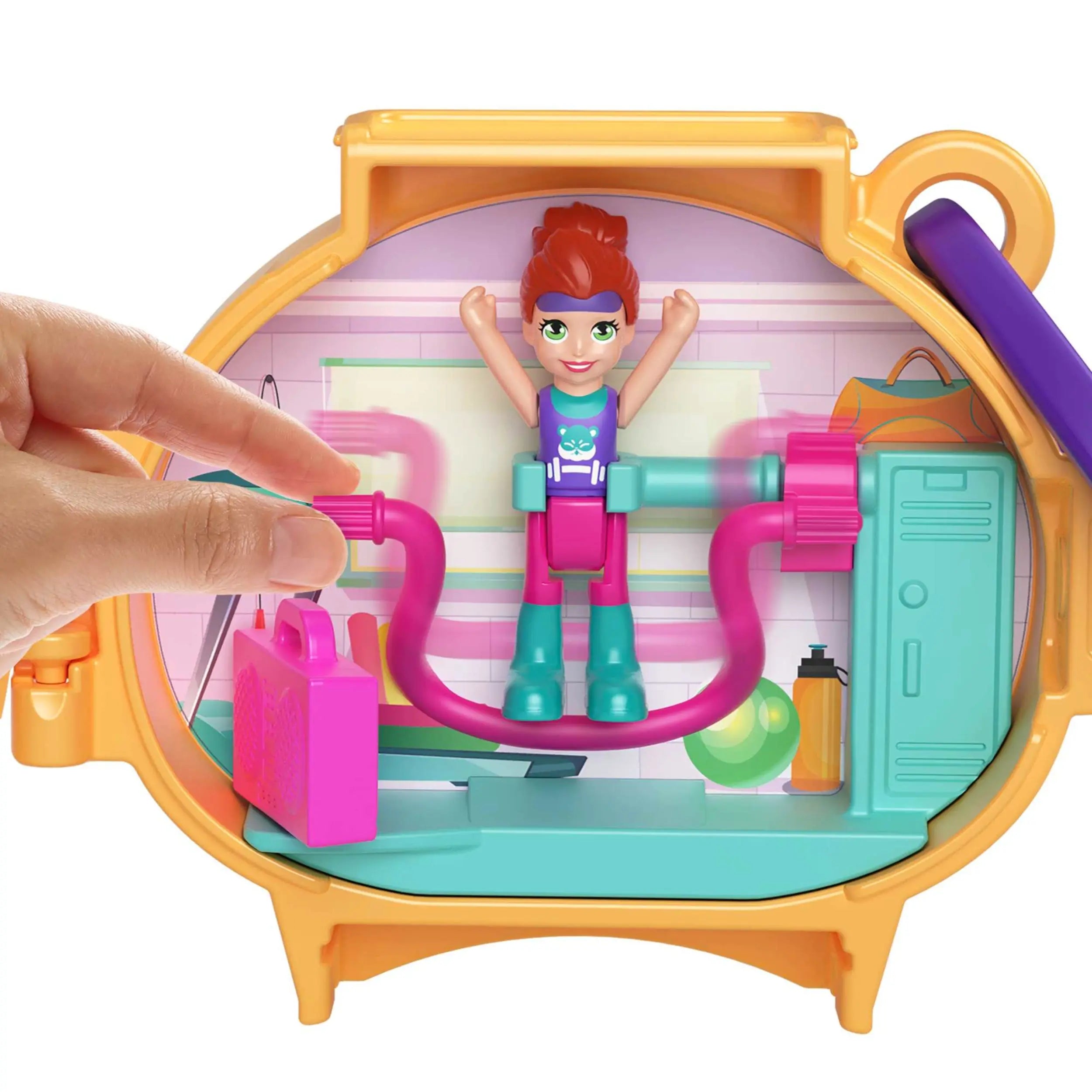 Mattel - Polly Pocket Pet Connects Stackable Hamster Compact Playset HHW29