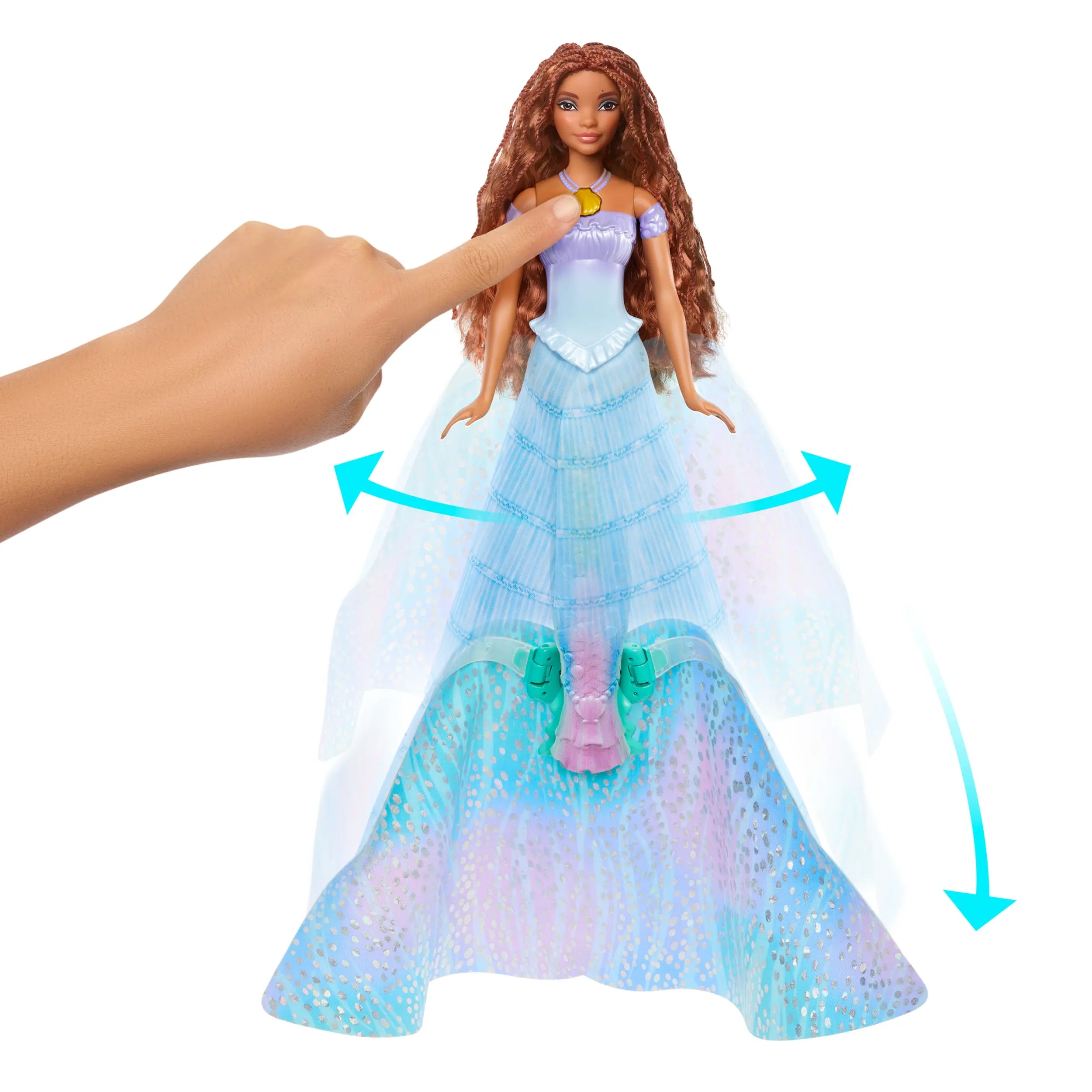 Mattel - Disney Princess The Little Mermaid Transforming Ariel Doll HLX13