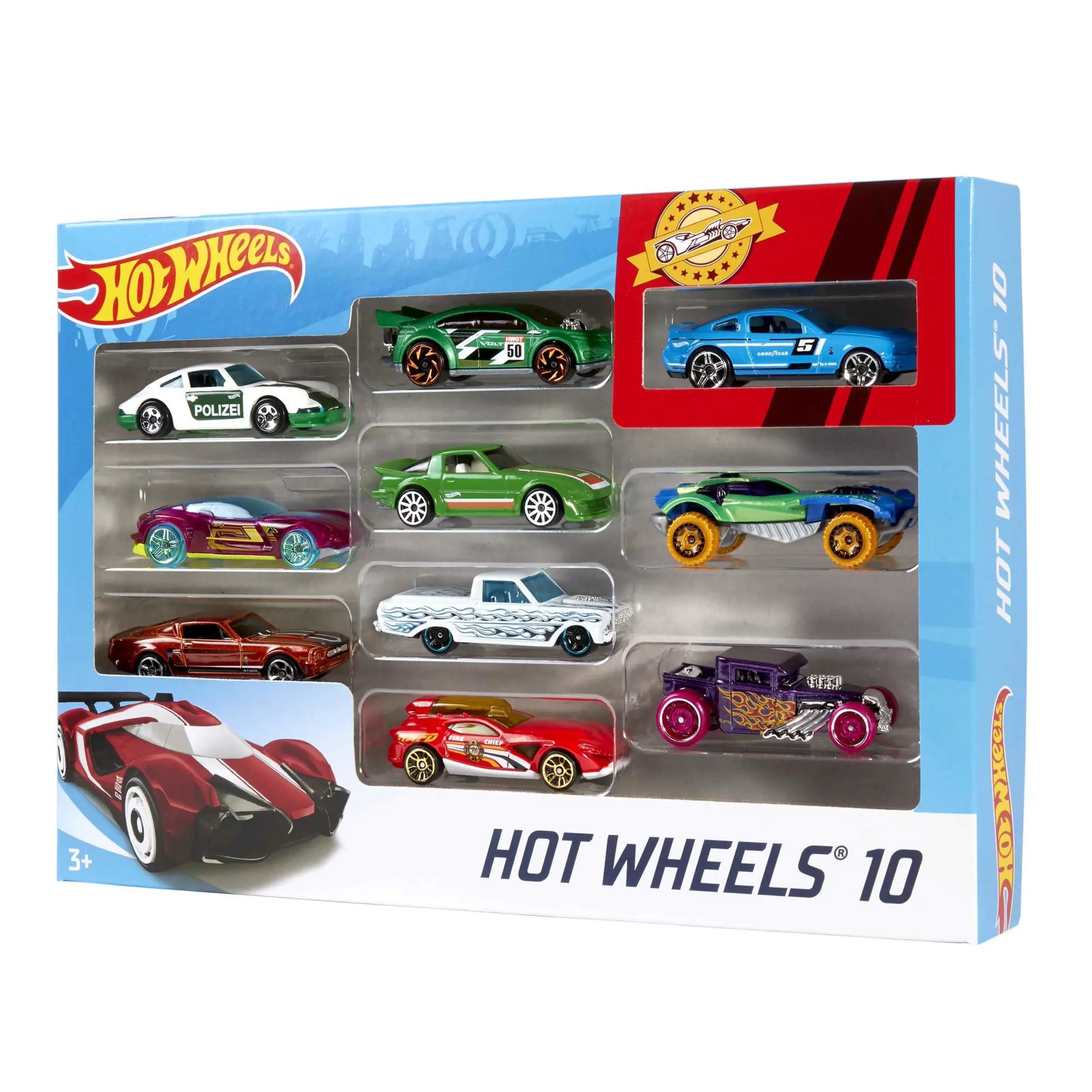 Mattel - Hot Wheels 10-Car Pack Assortment MTT54886