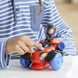 Hasbro - Marvel Spidey and His Amazing Friends Glow Tech Techno Racer