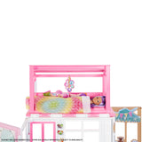 Mattel - Barbie Dollhouse With 2 Levels & 4 Play Areas HCD48