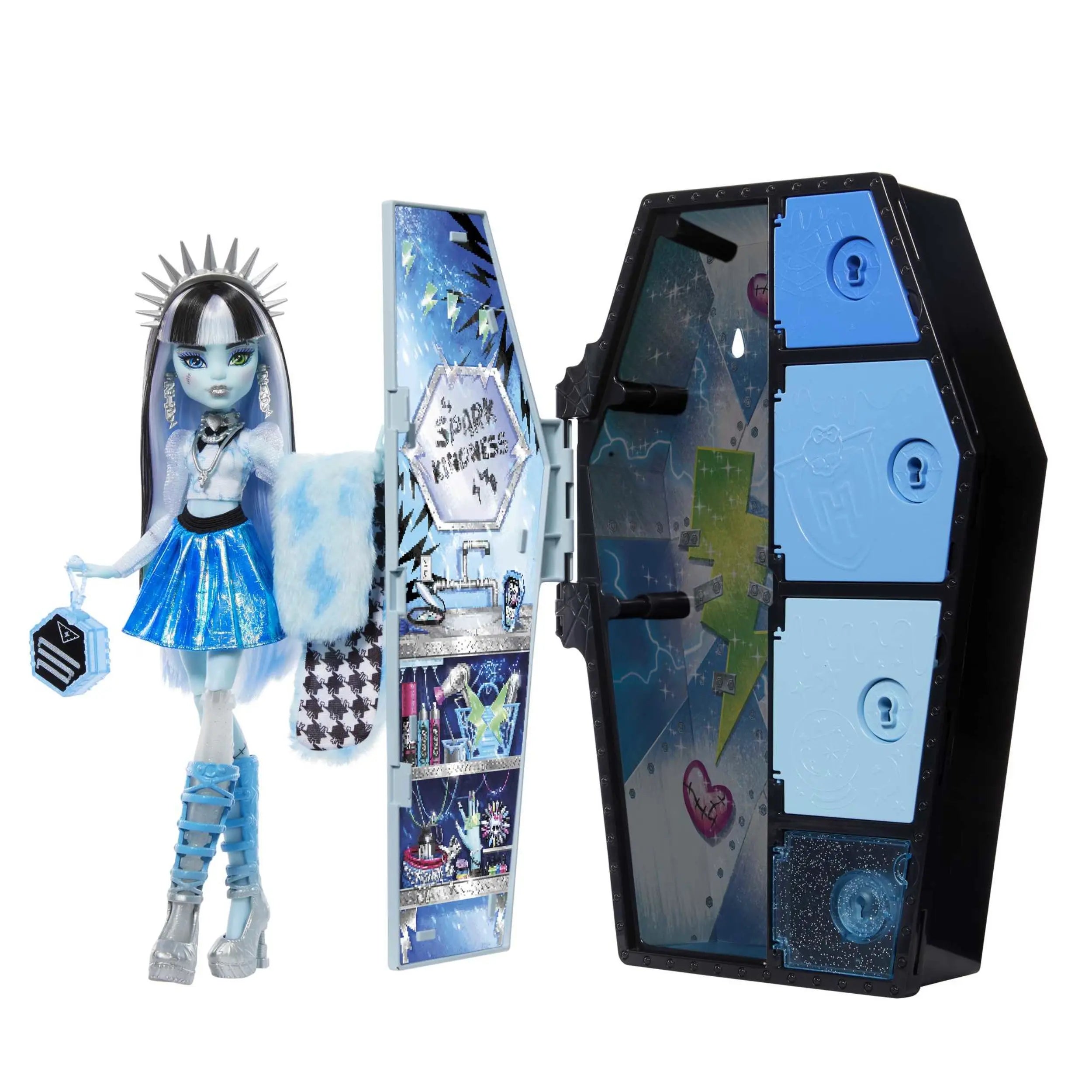 Mattel - Monster High Skulltimates Secrets Fearidescent Frankie Stein Fashion Doll HNF75