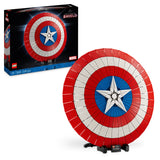 LEGO 76262 Marvel Captain America's Shield Set, Avengers Model Building Kit for Adults with Minifigure, Nameplate and Thor's Hammer, Collectible Infinity Saga Gift Idea for Men, Women, Him, Her