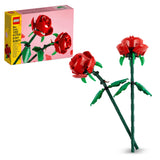 LEGO Creator Roses, Flowers Set, Compatible with Flower Bouquets, Bedroom Decor, Valentine's Day Gift, Room Accessories or Desk Decoration, for Girls, Boys and Flower Fans, 40460