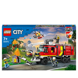 LEGO 60374 City Fire Command Unit Set, Rescue Fire Engine Toy, Ultramodern Truck with Land and Air Drones, Emergency Vehicle Toys for Kids Aged 6 Plus
