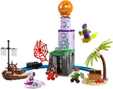 LEGO 10790 Marvel Team Spidey at Green Goblin's Lighthouse, Toy for Kids Aged 4 with Pirate Shipwreck, Miles Morales Minifigure & More, Spidey and His Amazing Friends Series