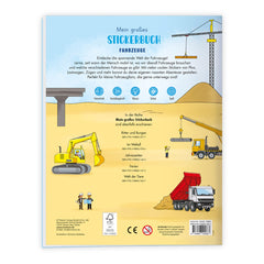 Trötsch Verlag - Books - Mein Großes Stickerbuch Fahrzeuge - Educational Play - 3+ Years