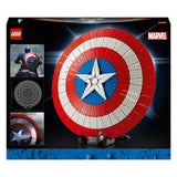 LEGO 76262 Marvel Captain America's Shield Set, Avengers Model Building Kit for Adults with Minifigure, Nameplate and Thor's Hammer, Collectible Infinity Saga Gift Idea for Men, Women, Him, Her