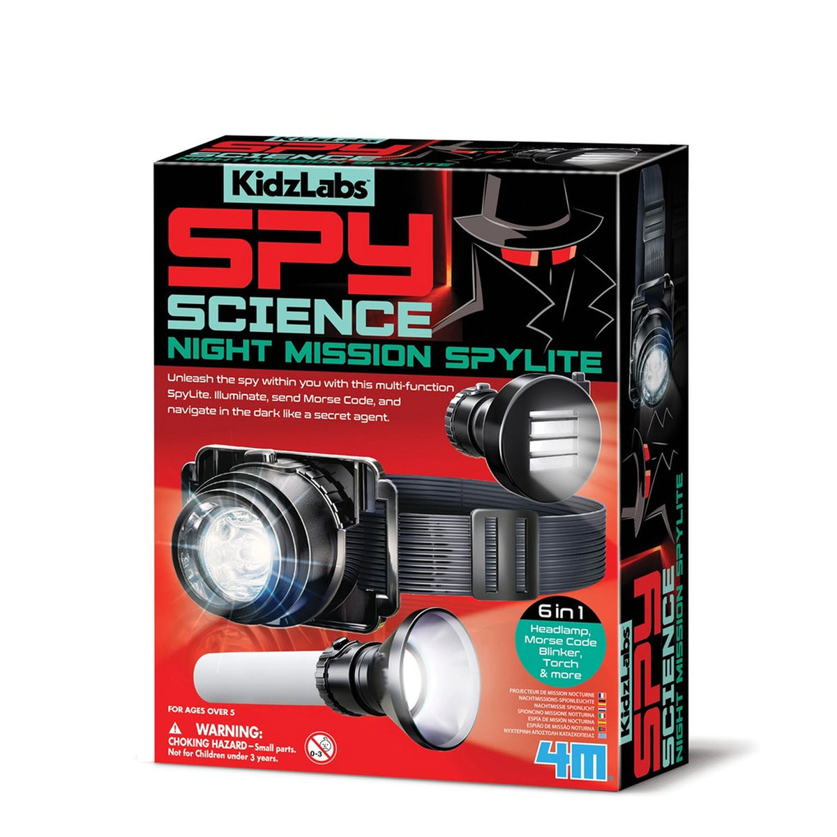 4M - KidzLabs Spy Science Night Mission Spylite - Toy Playsets