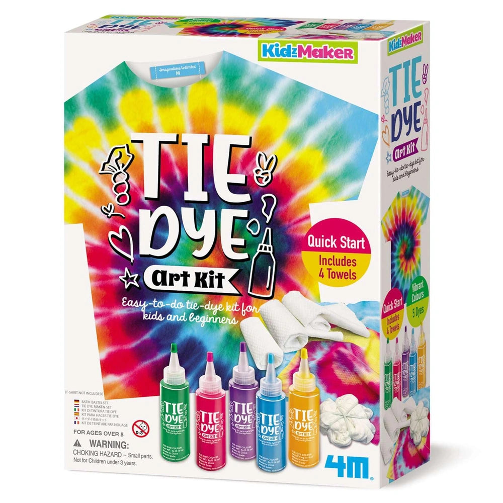 4M - KidzMaker Tie Dye Kunstset - Basteln - 8+ - 4M04787