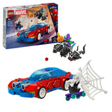 LEGO Marvel Spider-Man Race Car & Venom Green Goblin, Super Hero Building Toys for Boys & Girls Featuring a Spidey Minifigure, plus a Buildable Toy Vehicle and Web-Shooters, Gifts for Kids 76279