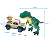 Famosa - Action Heroes - Dino Explorer 4 x 4 Playset Toy