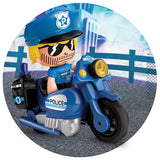 Famosa - Action Heroes - Cars and Motorcycles Police Playset Toy