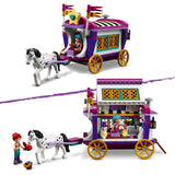 LEGO 41688 Friends Magical Caravan Horse Set, Fairground Amusement Park with 2 Mini Dolls, Vehicle Toy for Kids 7 Years Old