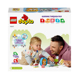 LEGO 10977 DUPLO My First Puppy & Kitten With Sounds Pet Animal Toys for Toddlers 1 .5 Plus Years Old, Early Development Set with Large Bricks