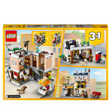 LEGO 31131 Creator 3in1 Downtown Noodle Shop House to Bike Shop or Arcade Modular Building Set, Toy Gift for Kids 8 Plus Years Old