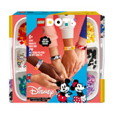 LEGO 41947 DOTS Disney Mickey & Friends Bracelets Mega Pack 5in1 Crafts Set, DIY Toy Jewellery Making Kit for Kids, with Glitter and Minnie Mouse Tiles