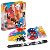 LEGO 41947 DOTS Disney Mickey & Friends Bracelets Mega Pack 5in1 Crafts Set, DIY Toy Jewellery Making Kit for Kids, with Glitter and Minnie Mouse Tiles