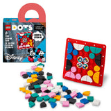 LEGO 41963 DOTS Disney Mickey and Minnie Mouse Stitch-On Patch, DIY Badge Making Kit to Decorate Clothes, Backpacks and More, Craft Kit for Kids aged 8 Plus