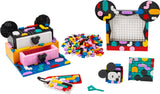 LEGO 41964 DOTS Disney Mickey & Minnie Mouse Back-to-School Project Box, 6in1 Crafts Set with Bag Tags, Sticker Patch and Desk Tidy, Accessories for Kids