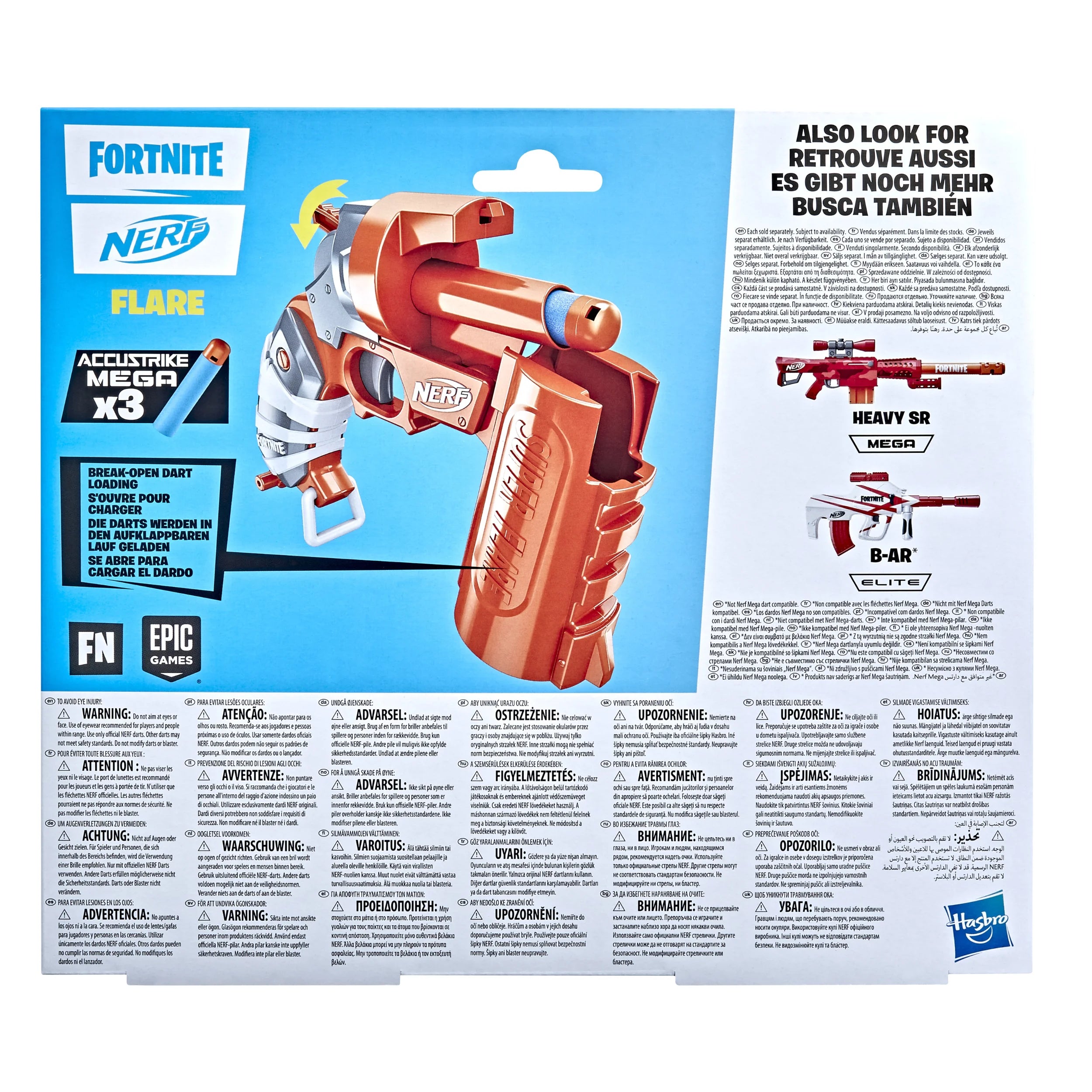 liv Interaktion lovende APPYTOYS | Hasbro Nerf Fortnite Flare Foam Blaster & Bullets
