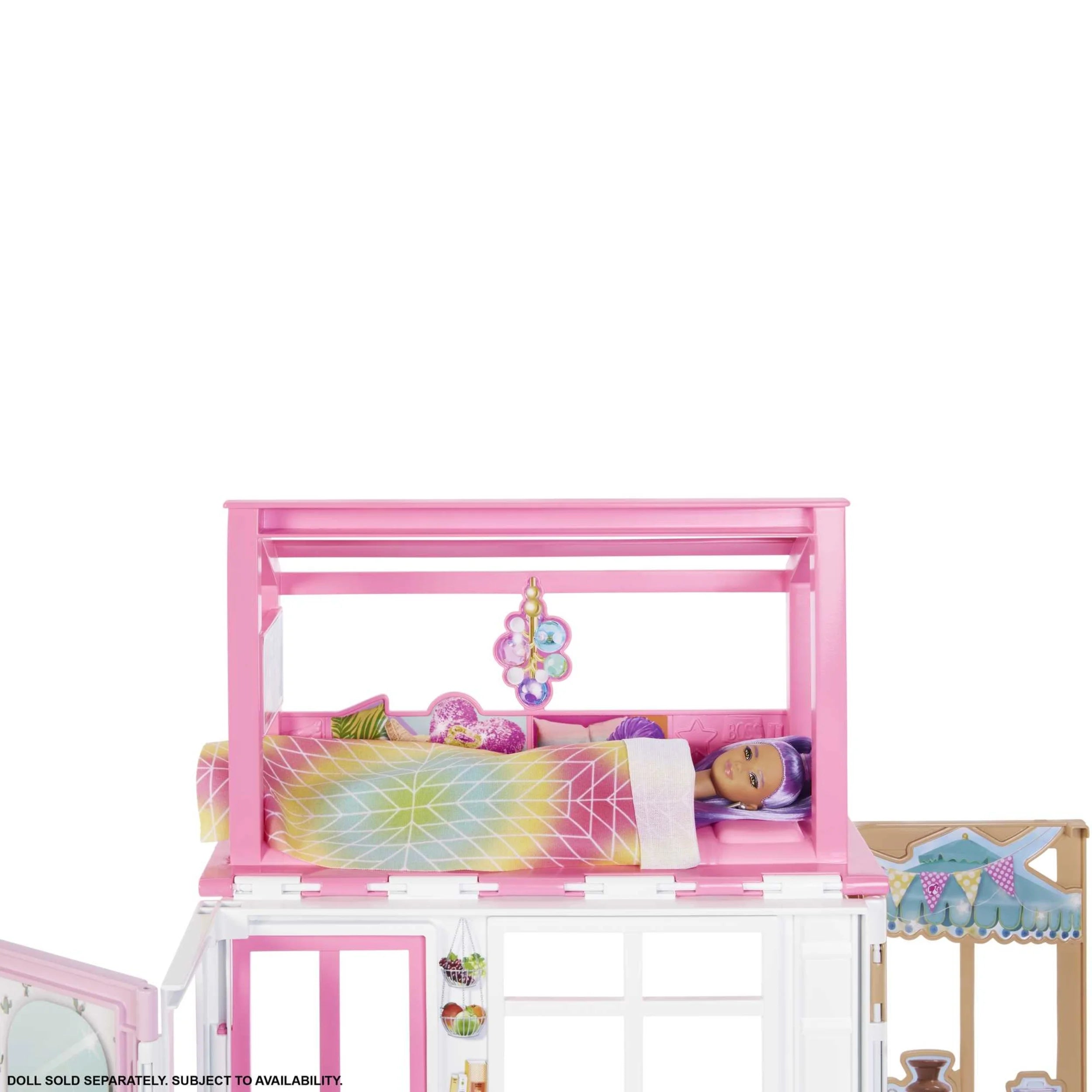 Mattel - Barbie Dollhouse With 2 Levels & 4 Play Areas