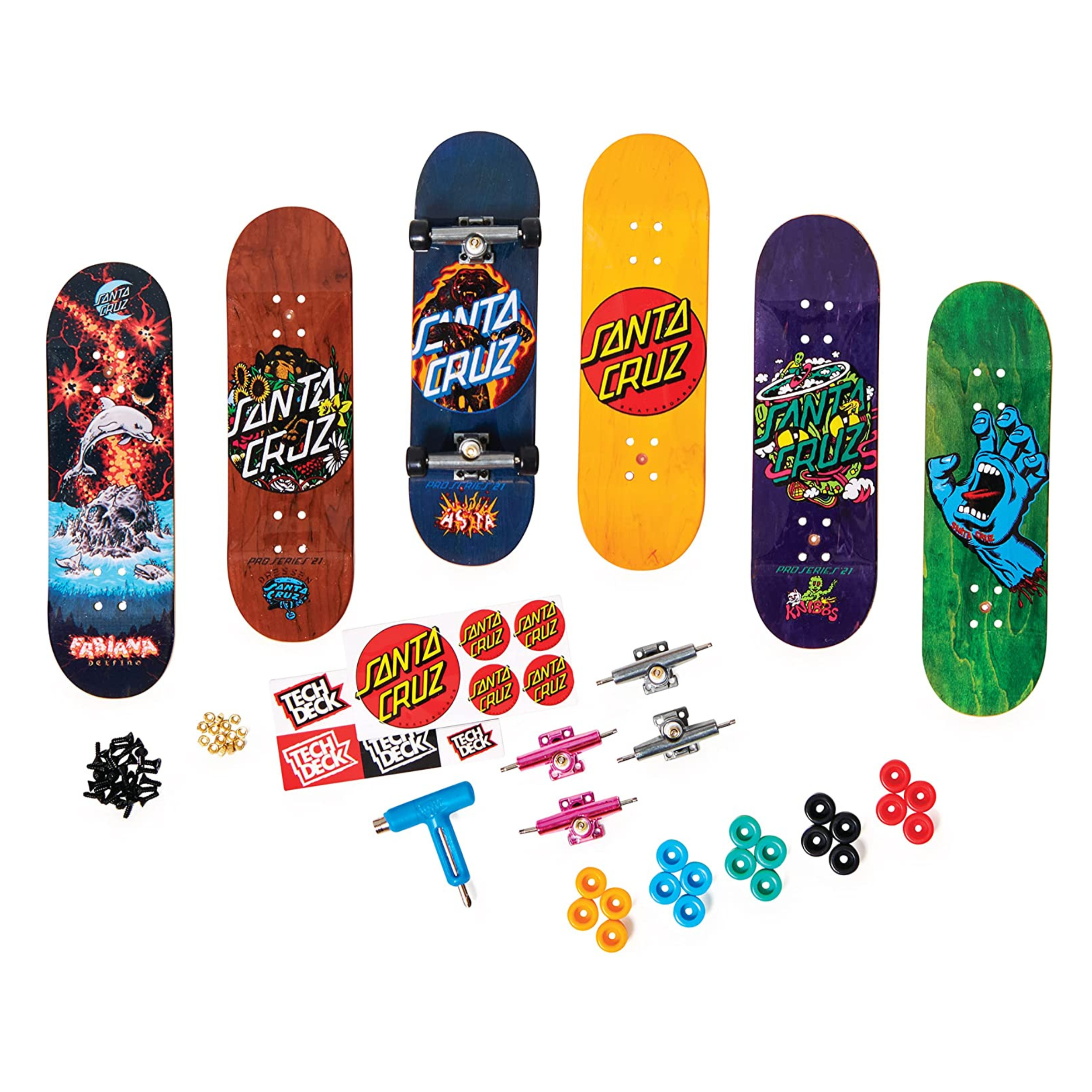 SPIN MASTER - Tech Deck , Sk8shop Fingerboard Bonus Pack, Collectible and Customizable Mini Skateboards (Styles May Vary)