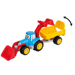 Androni - Tractor With Digger Shovel And Trailer 52 Cm - Play Vehicles