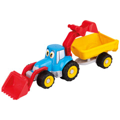 Androni - Tractor With Digger Shovel And Trailer 52 Cm - Play Vehicles