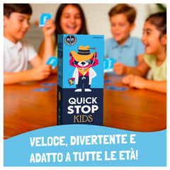 Asmodee - Quickstop Kids - Card Games - Age +7 - Family Fun - STR0834 - Italian Edition