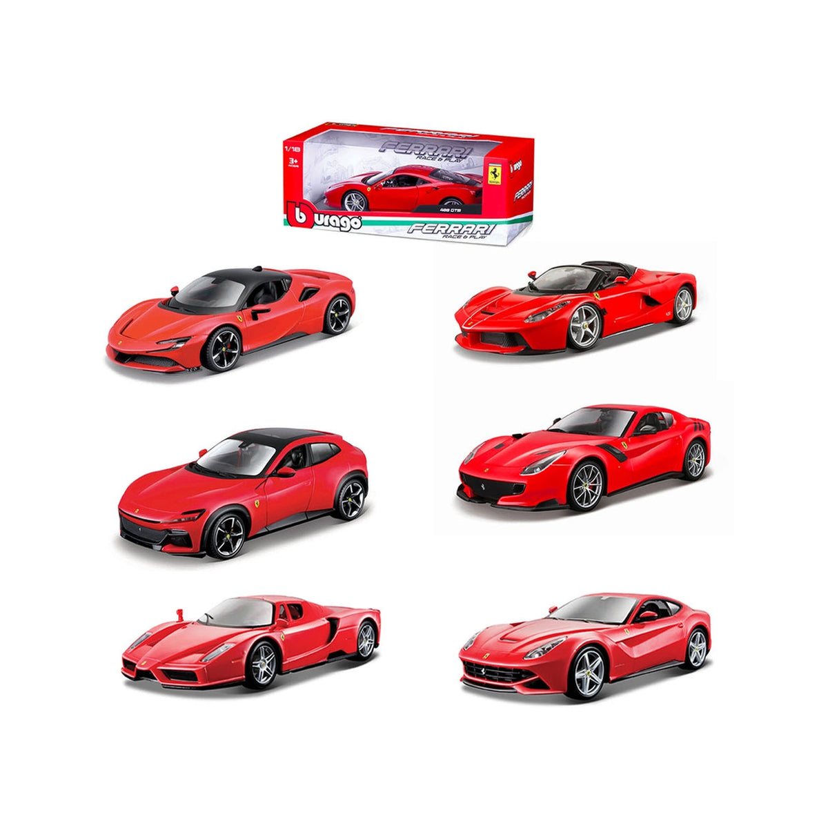 BBurago - Ferrari Race Play 1:24 Die Cast Play Vehicles